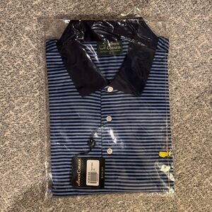 Men's Blue Striped Masters ‘Amen Corner’ Polo